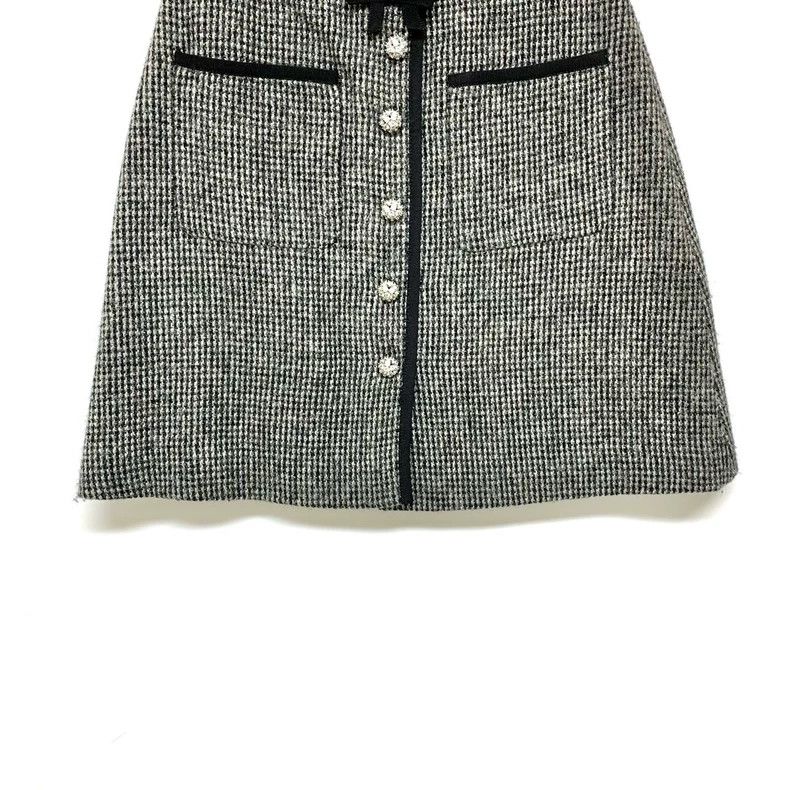 Miu Miu Miu Miu Gray Wool Skirt Size 38 Size 38" / US 16 / IT 52 - 6 Thumbnail