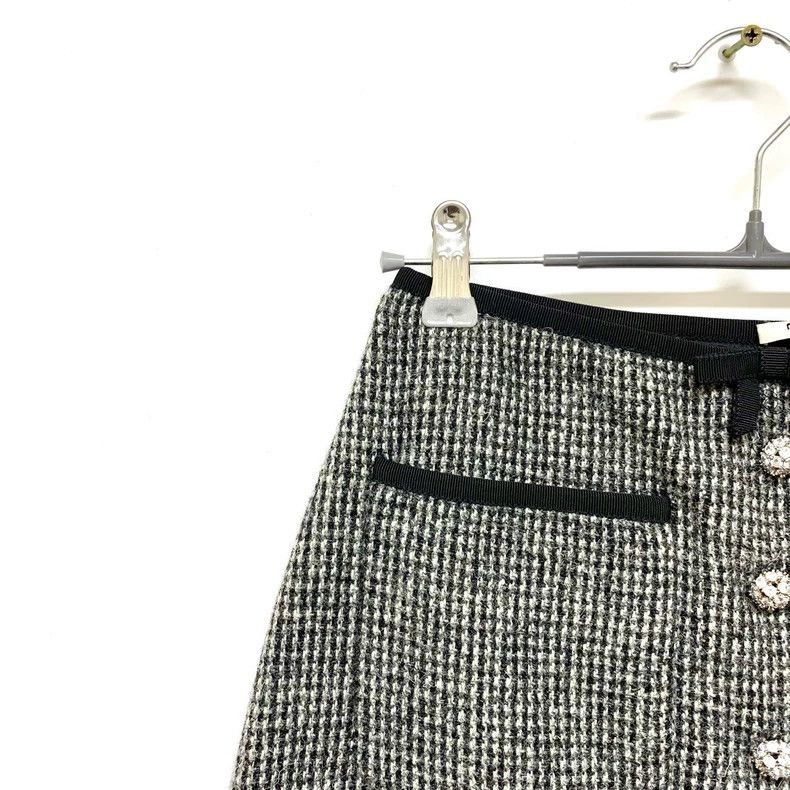 Miu Miu Miu Miu Gray Wool Skirt Size 38 Size 38" / US 16 / IT 52 - 8 Thumbnail