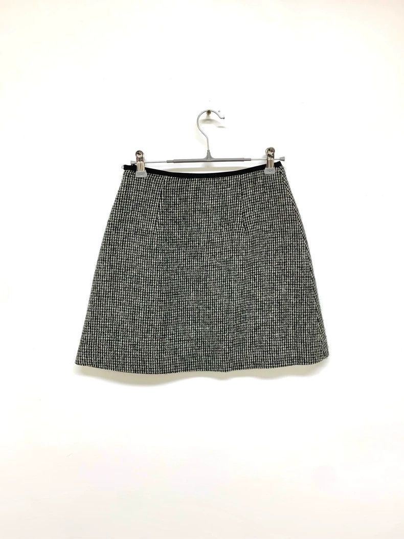 Miu Miu Miu Miu Gray Wool Skirt Size 38 Size 38" / US 16 / IT 52 - 2 Thumbnail