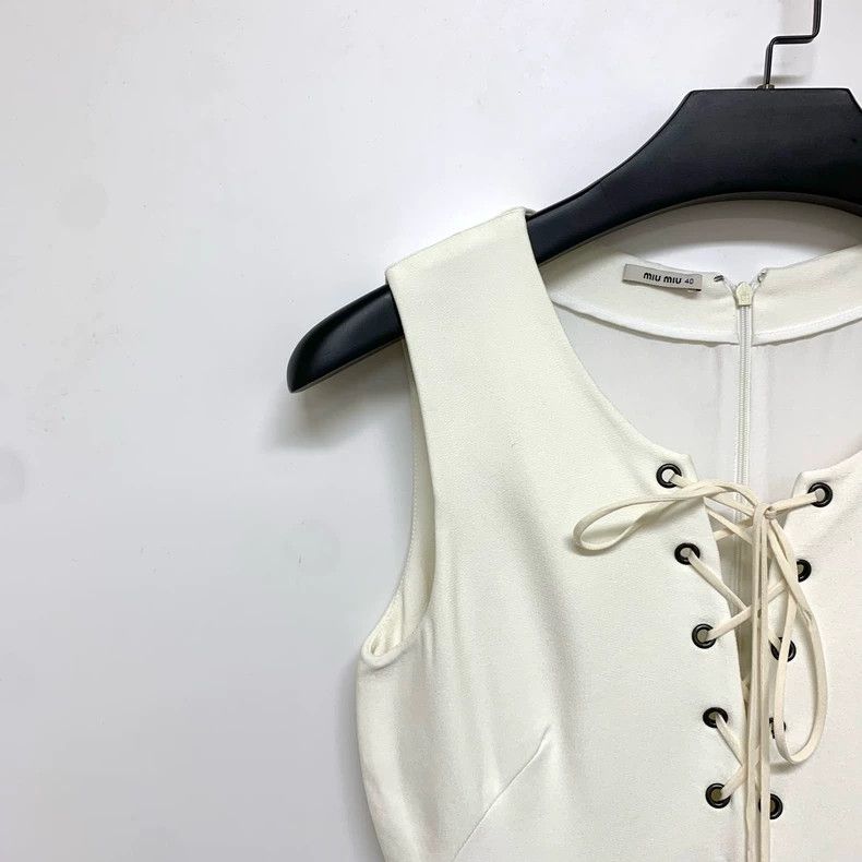 Miu Miu Miumiu White Dress Size 40 Brand New Size M / US 6-8 / IT 42-44 - 7 Thumbnail