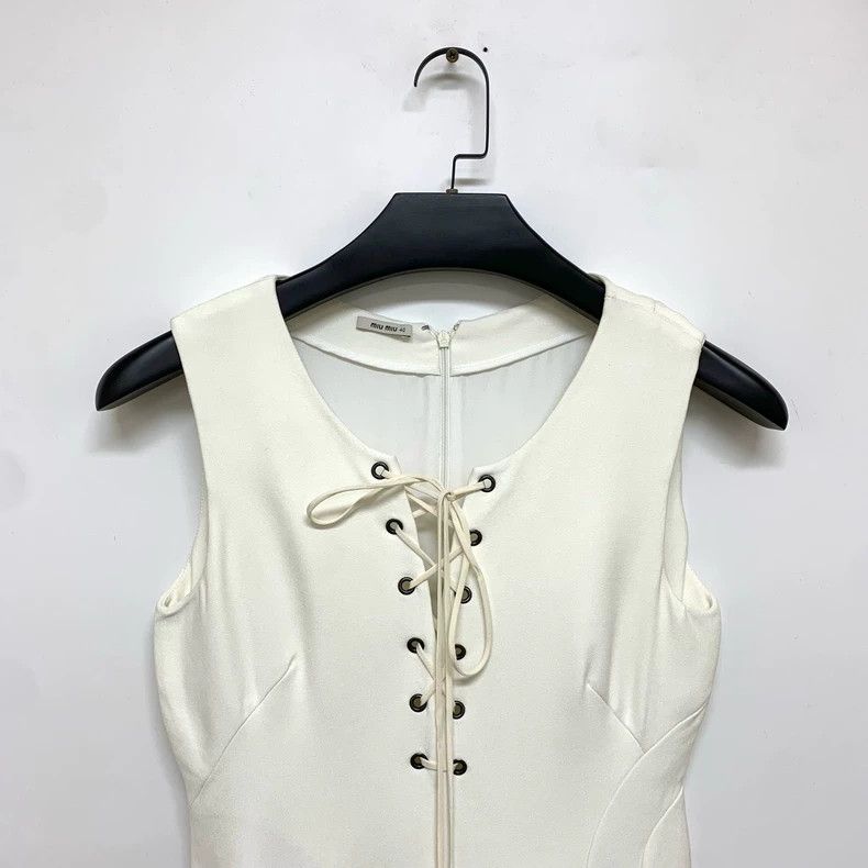 Miu Miu Miumiu White Dress Size 40 Brand New Size M / US 6-8 / IT 42-44 - 5 Thumbnail