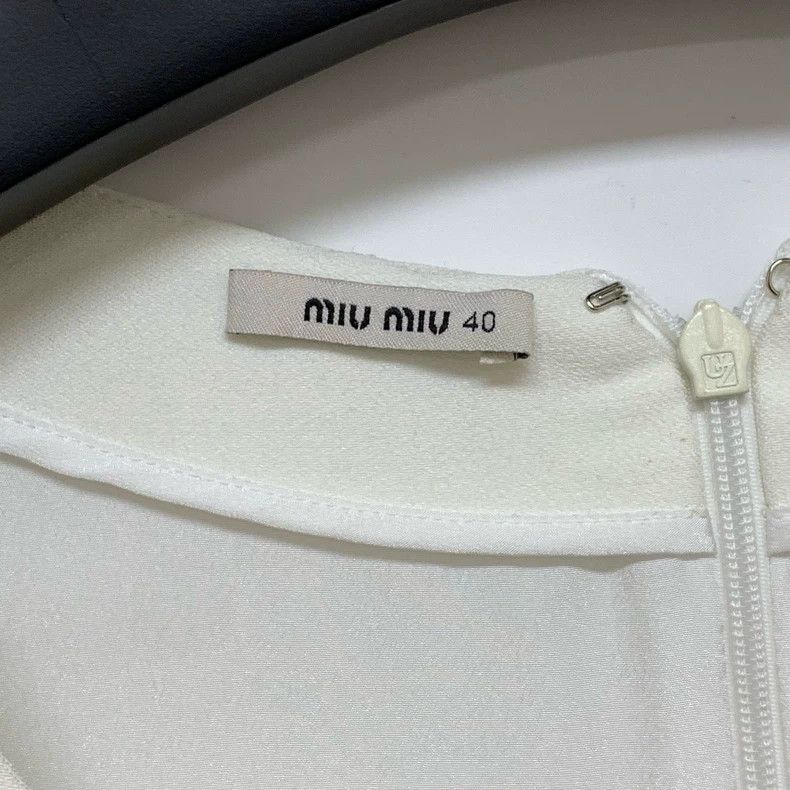 Miu Miu Miumiu White Dress Size 40 Brand New Size M / US 6-8 / IT 42-44 - 4 Thumbnail