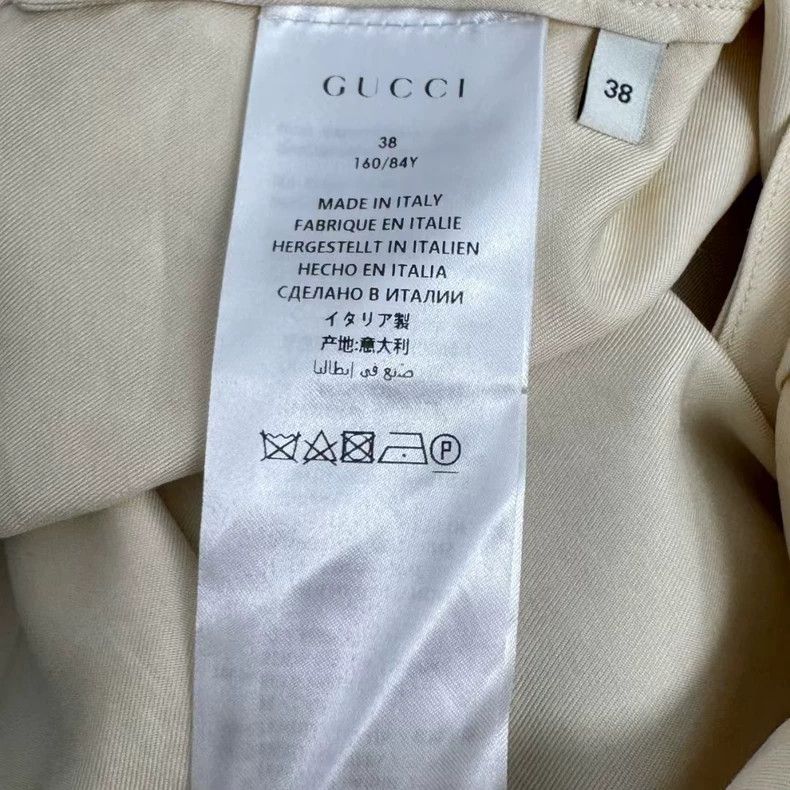Gucci Gucci Beige Long Sleeve Shirt Size 38 Size M / US 6-8 / IT 42-44 - 3 Thumbnail