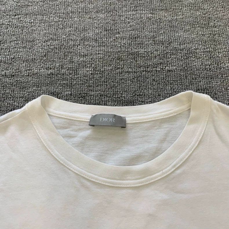 Dior Dior White Logo Short Sleeve T-Shirt Size L / US 10 / IT 46 - 8 Thumbnail