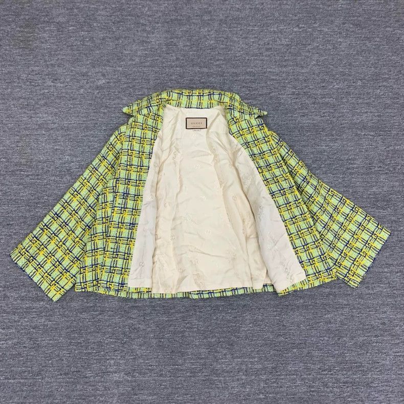 Gucci Gucci Green Plaid Woven Jacket Size M / US 6-8 / IT 42-44 - 5 Thumbnail