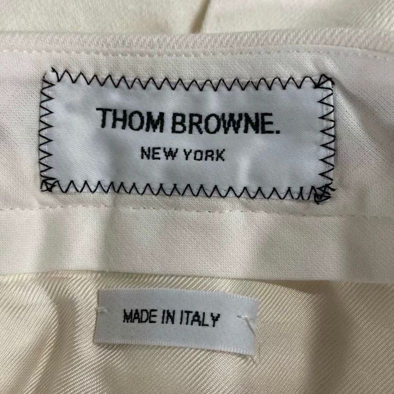 Thom Browne Classic White Pleated Skirt by Thom Browne Size 40" / US 18 - 4 Thumbnail