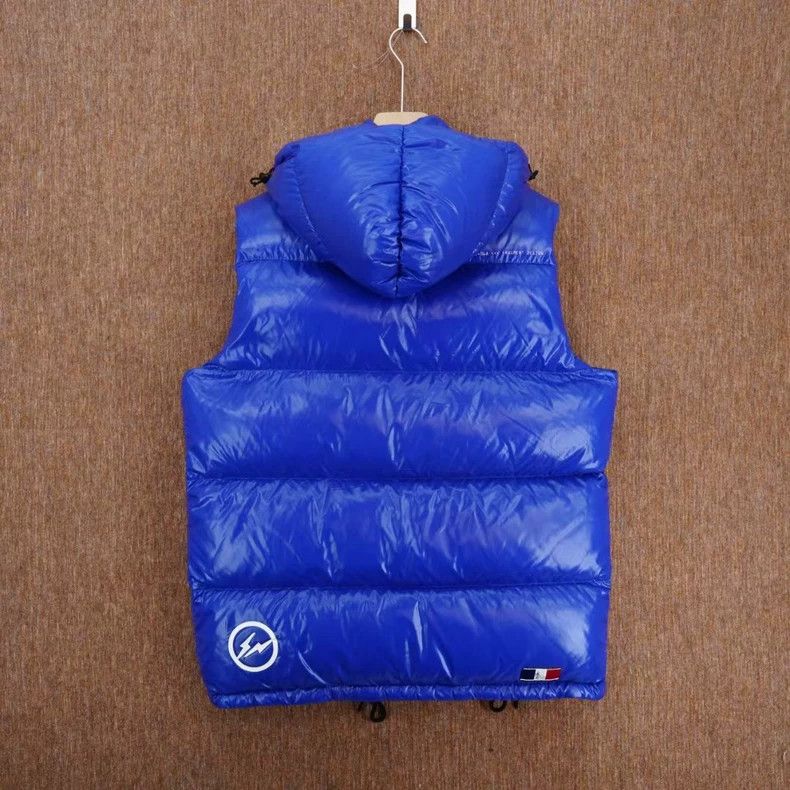 Moncler Genius Moncler X FRGMT Blue Down Vest Jacket Size XS / US 0-2 / IT 36-38 - 2 Thumbnail