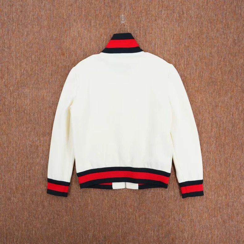 Gucci GUCCI Red Green Striped Short Jacket Size XS Size XS / US 0-2 / IT 36-38 - 2 Thumbnail