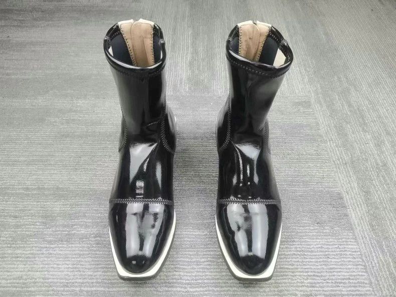 Fendi Fendi Black Patent Leather Ankle Boots Size 35 Size US 5 / IT 35 - 2 Thumbnail