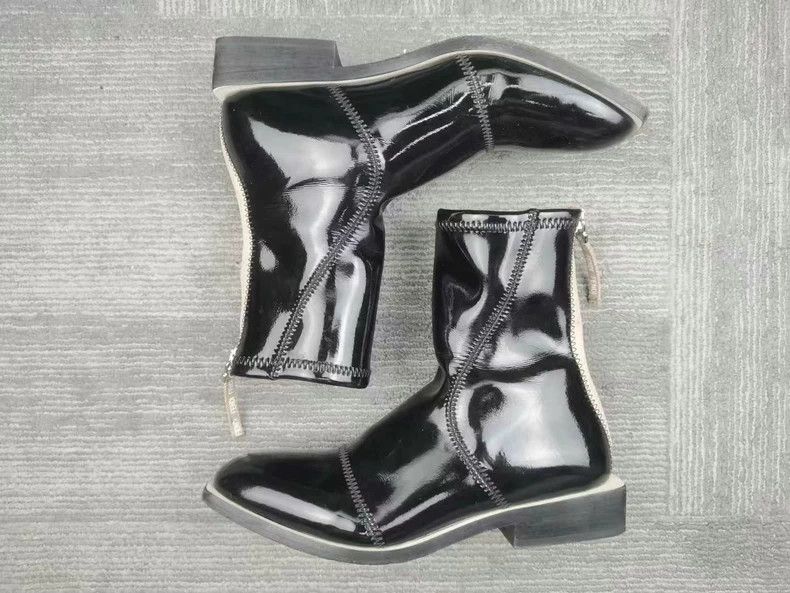 Fendi Fendi Black Patent Leather Ankle Boots Size 35 Size US 5 / IT 35 - 4 Thumbnail