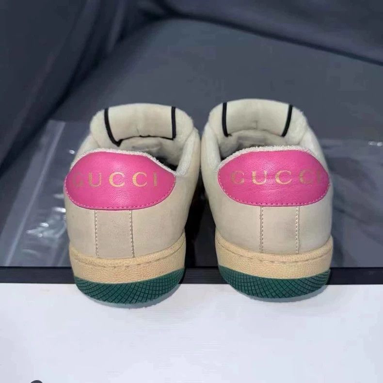 Gucci Gucci Dirty Shoes, Wood Color, Pink Accents Size US 5 / IT 35 - 5 Thumbnail