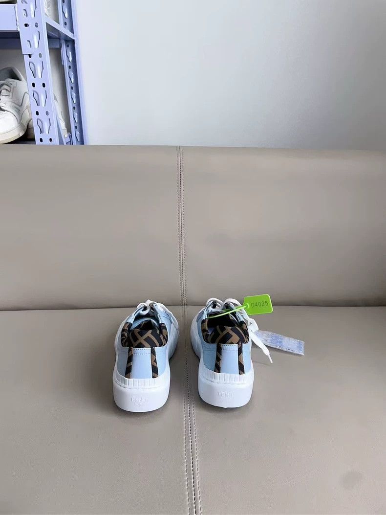 Fendi Fendi Light Blue Leopard Print Sneakers 38 Size US 8 / IT 38 - 2 Thumbnail