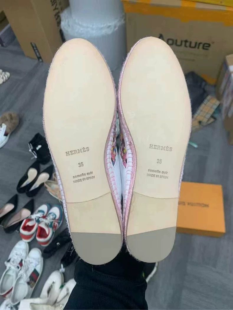 Hermes Hermes Colorful Woven Flat Shoes Size 35 Size US 5 / IT 35 - 8 Thumbnail