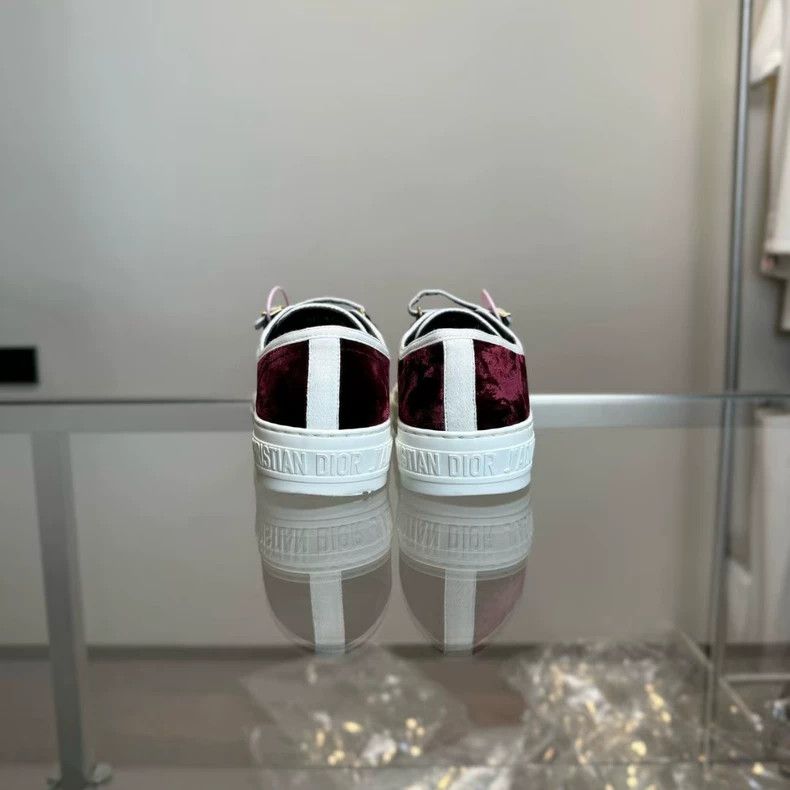 Dior DIOR Walk'n'Dior Red Velvet Sneakers Size 36 Size US 6 / IT 36 - 5 Thumbnail
