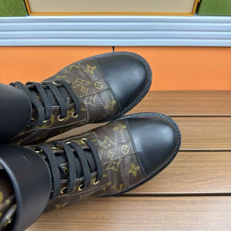 Louis Vuitton Louis Vuitton Martin Boots with Monogram Print Size US 6 / IT 36 - 5 Thumbnail
