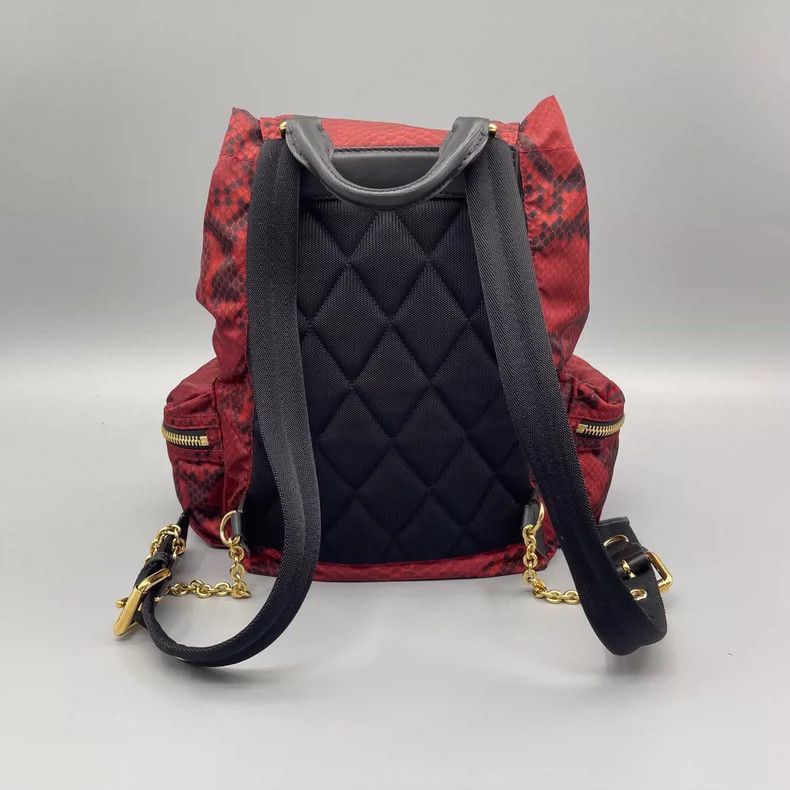 Burberry Burberry Red Snake Print Backpack Size ONE SIZE - 2 Thumbnail
