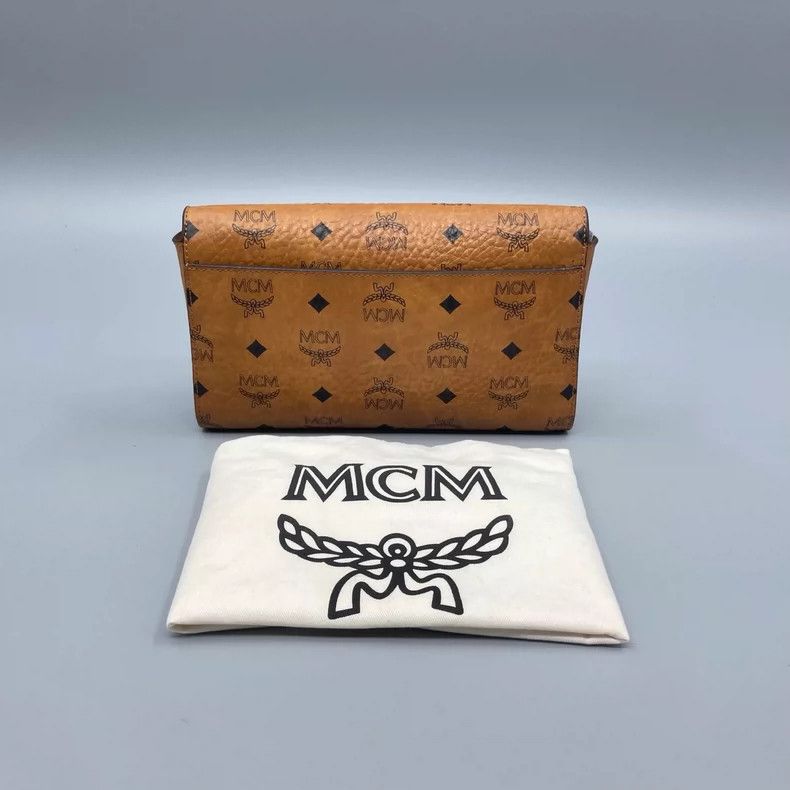 MCM MCM Envelope Chain Crossbody Bag in Cognac Size ONE SIZE - 2 Thumbnail