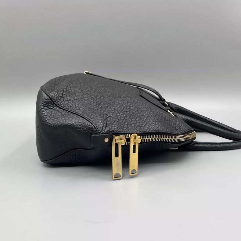 Burberry Burberry Shell Handbag in Black Leather Size ONE SIZE - 5 Thumbnail