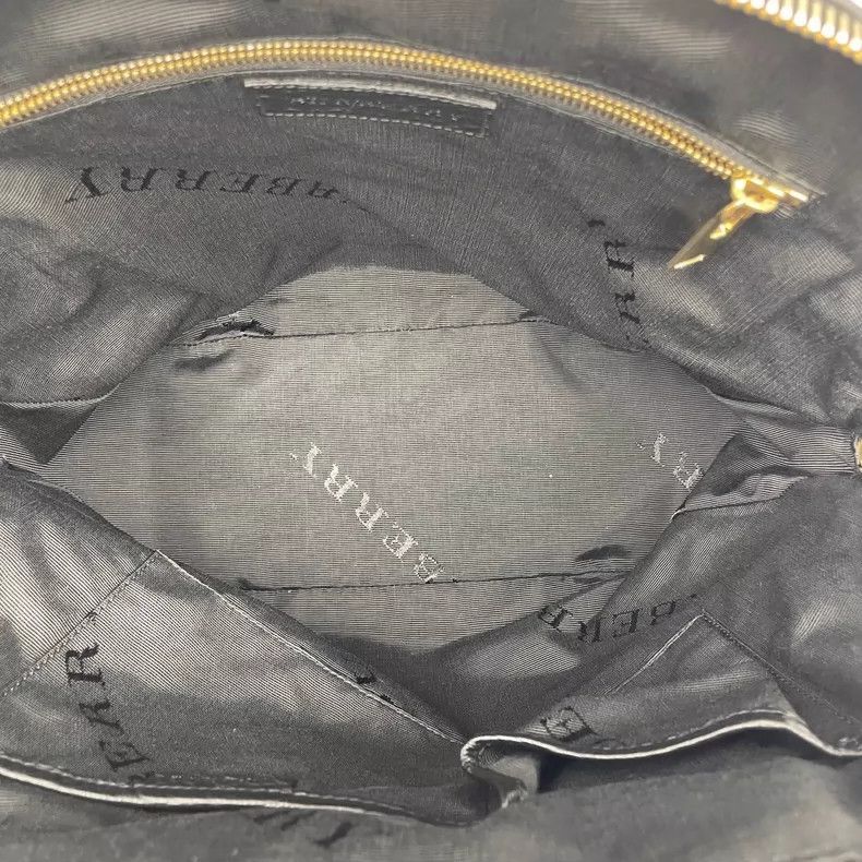 Burberry Burberry Shell Handbag in Black Leather Size ONE SIZE - 9 Thumbnail