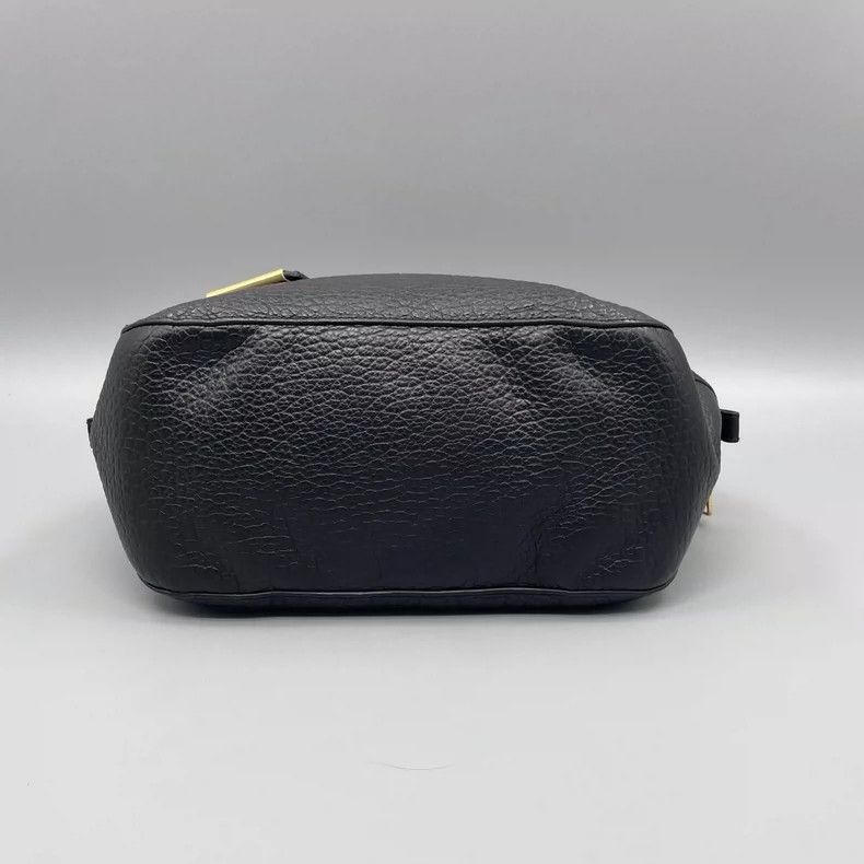 Burberry Burberry Shell Handbag in Black Leather Size ONE SIZE - 3 Thumbnail