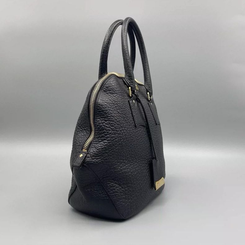 Burberry Burberry Shell Handbag in Black Leather Size ONE SIZE - 8 Thumbnail