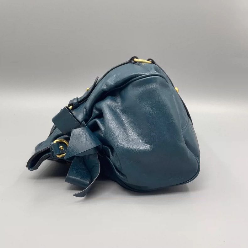Prada Miumiu Oil Wax Leather Tote Bag Size ONE SIZE - 4 Thumbnail