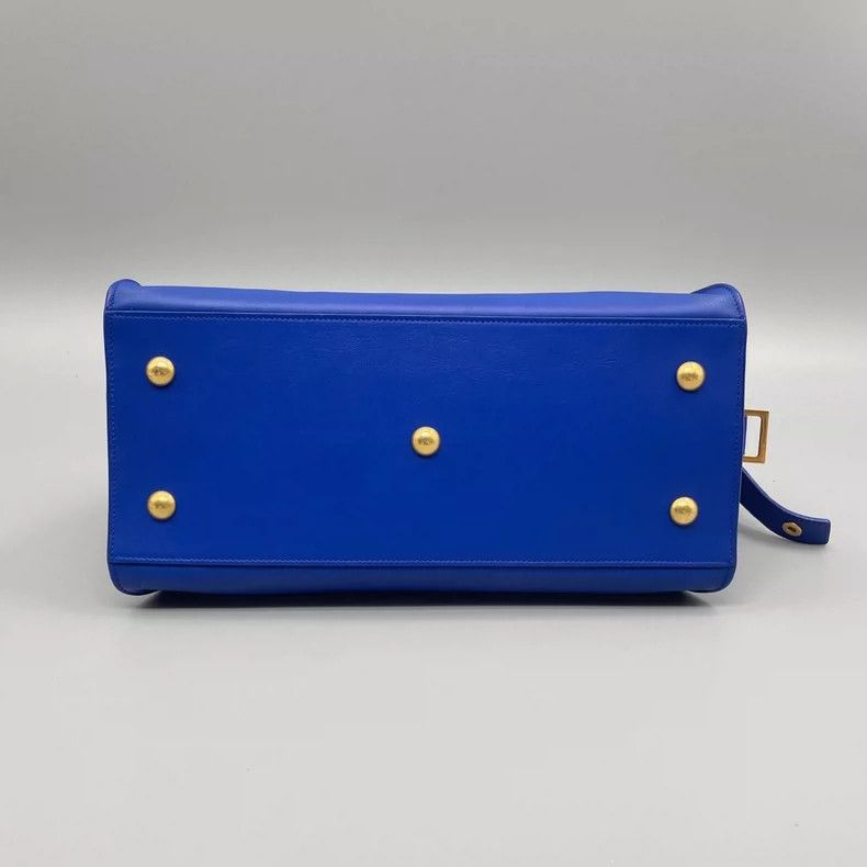 Yves Saint Laurent YSL Blue Y Letter Handbag with Strap Size ONE SIZE - 3 Thumbnail