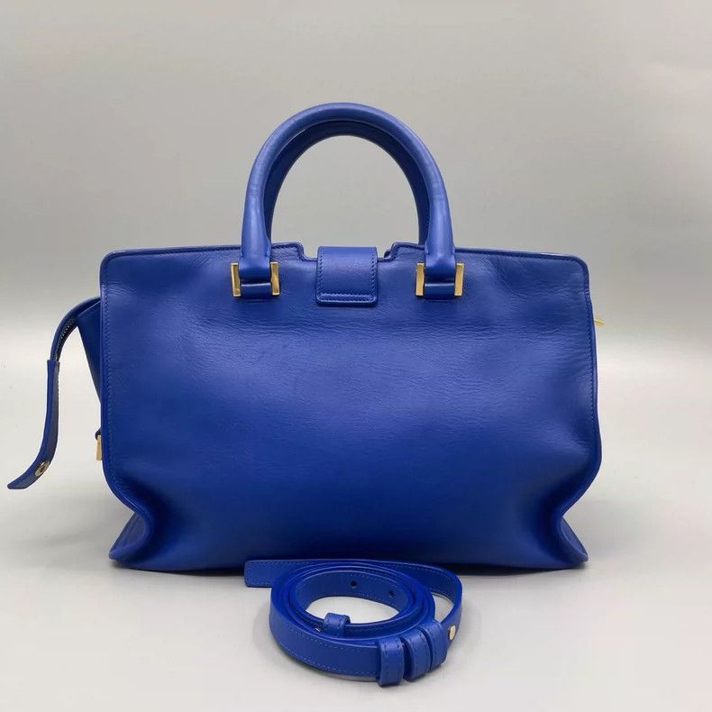 Yves Saint Laurent YSL Blue Y Letter Handbag with Strap Size ONE SIZE - 2 Thumbnail