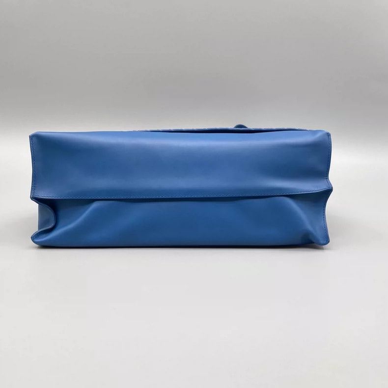 Bottega Veneta Blue Woven Leather Crossbody Bag Size ONE SIZE - 3 Thumbnail