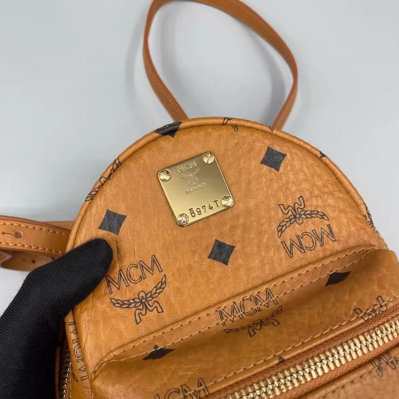 MCM MCM Classic Cognac Color Backpack 17*21 Size ONE SIZE - 6 Thumbnail