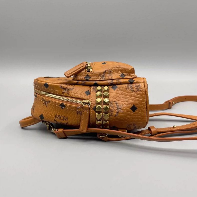 MCM MCM Classic Cognac Color Backpack 17*21 Size ONE SIZE - 4 Thumbnail