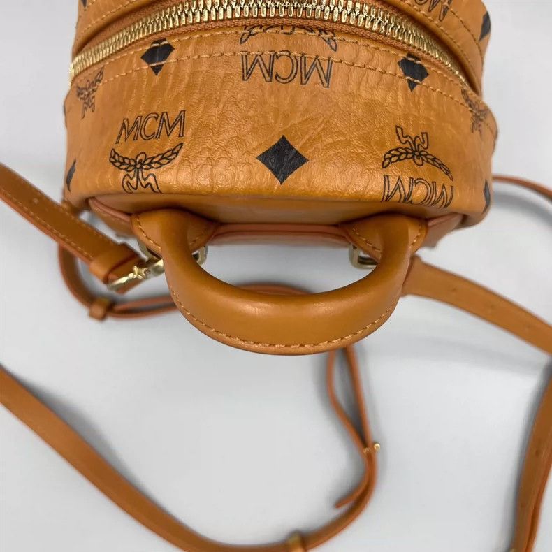 MCM MCM Classic Cognac Color Backpack 17*21 Size ONE SIZE - 7 Thumbnail