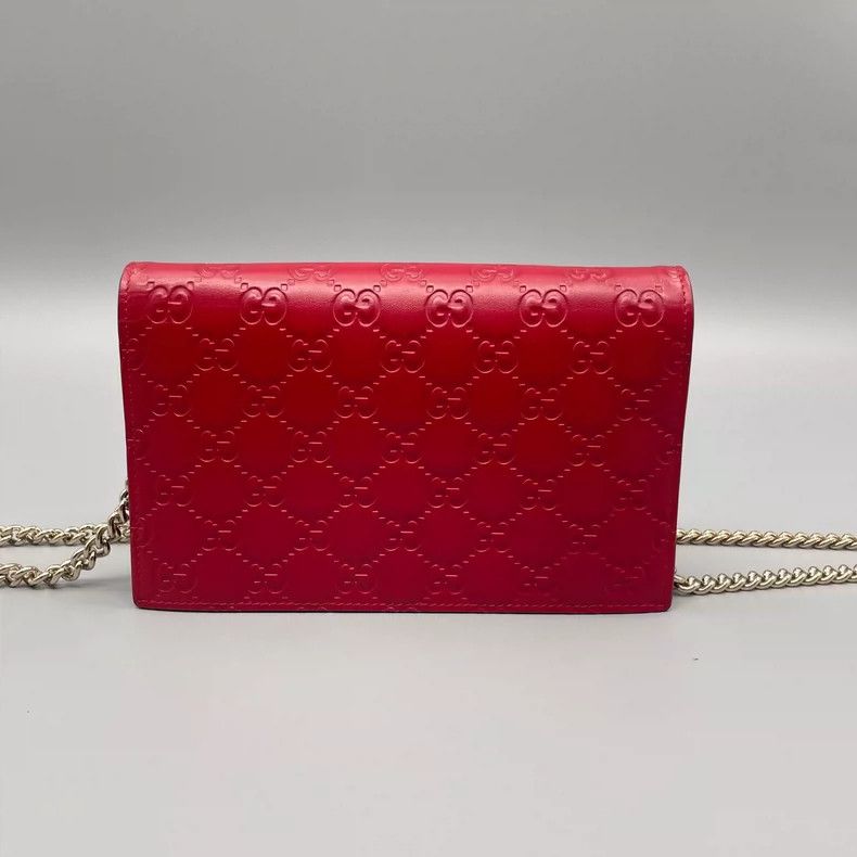 Gucci Gucci Leather Chain Crossbody Bag WOC Size ONE SIZE - 2 Thumbnail