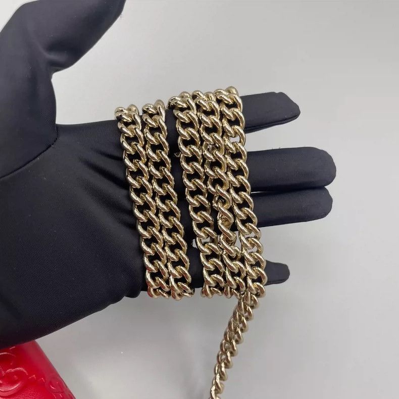 Gucci Gucci Leather Chain Crossbody Bag WOC Size ONE SIZE - 7 Thumbnail
