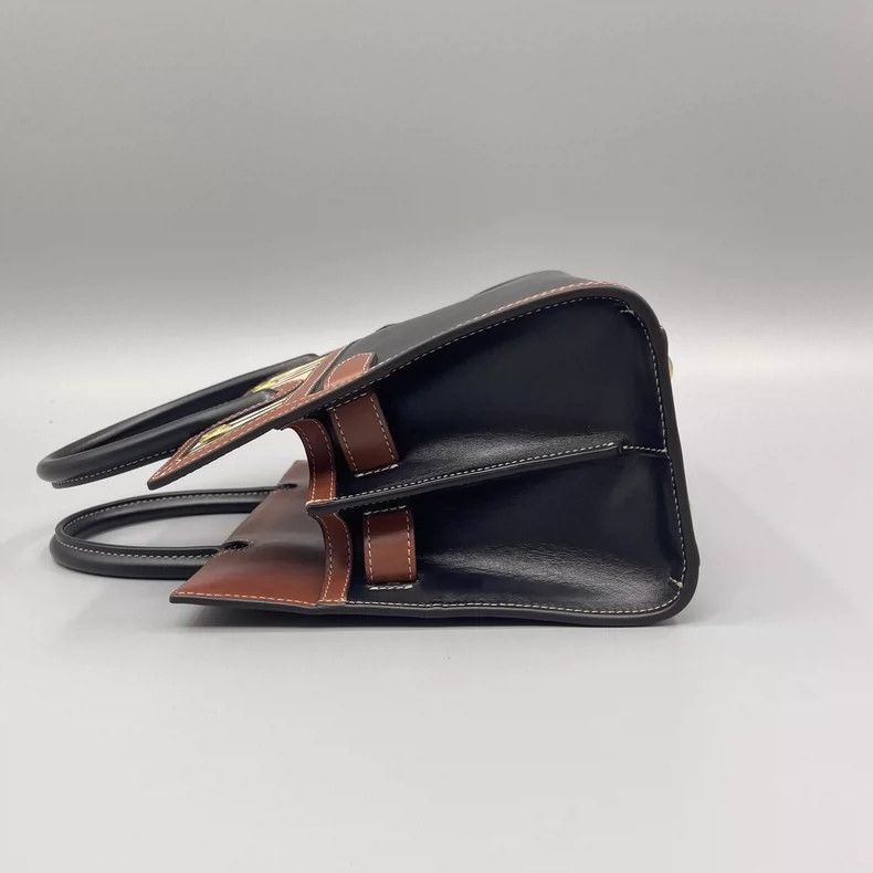 Burberry Burberry Black Check Handbag with Shoulder Strap Size ONE SIZE - 4 Thumbnail
