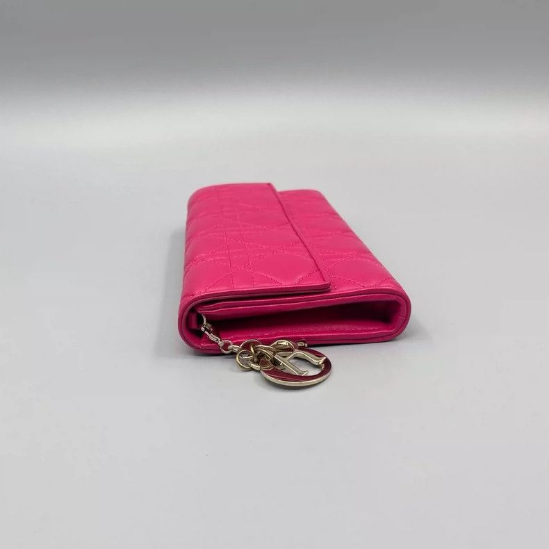 Dior Dior Pink Lambskin Quilted Crossbody Bag Size ONE SIZE - 4 Thumbnail