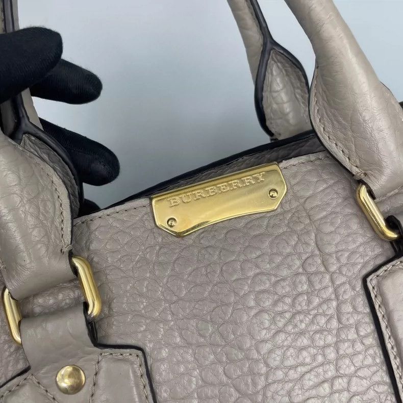 Burberry Burberry Litchi Grain Leather Tote Bag Size ONE SIZE - 6 Thumbnail