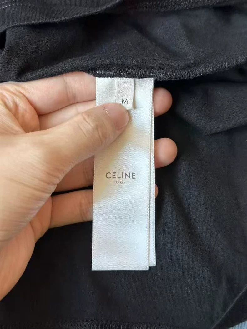 Celine Celine Short Sleeve Black Top with Studs Size M / US 6-8 / IT 42-44 - 3 Thumbnail