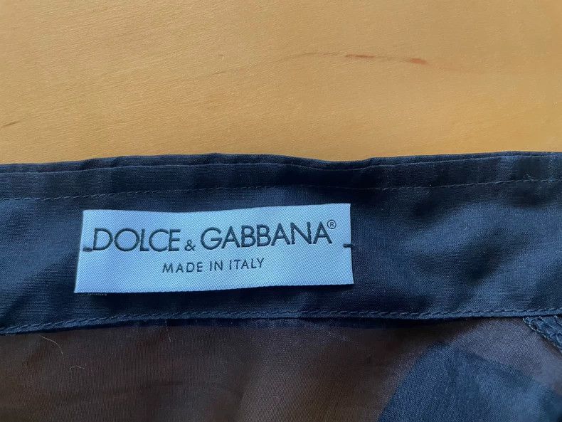 Dolce & Gabbana Black Silk Shirt by Dolce & Gabbana Size L / US 10 / IT 46 - 5 Thumbnail