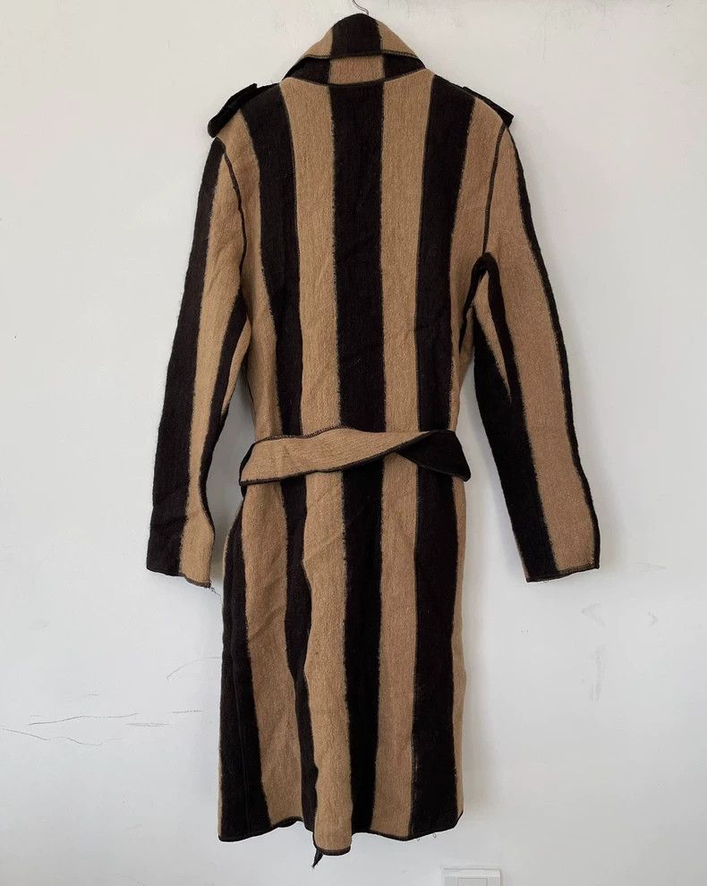 Emporio Armani Emporio Armani Striped Wool Long Coat Size M / US 6-8 / IT 42-44 - 2 Thumbnail