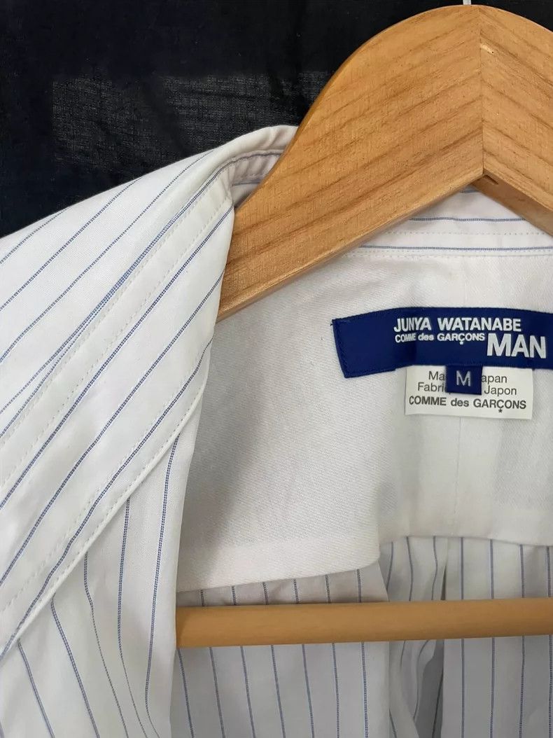 Junya Watanabe Junya Watanabe Man Striped Shirt with Panels Size M / US 6-8 / IT 42-44 - 4 Thumbnail