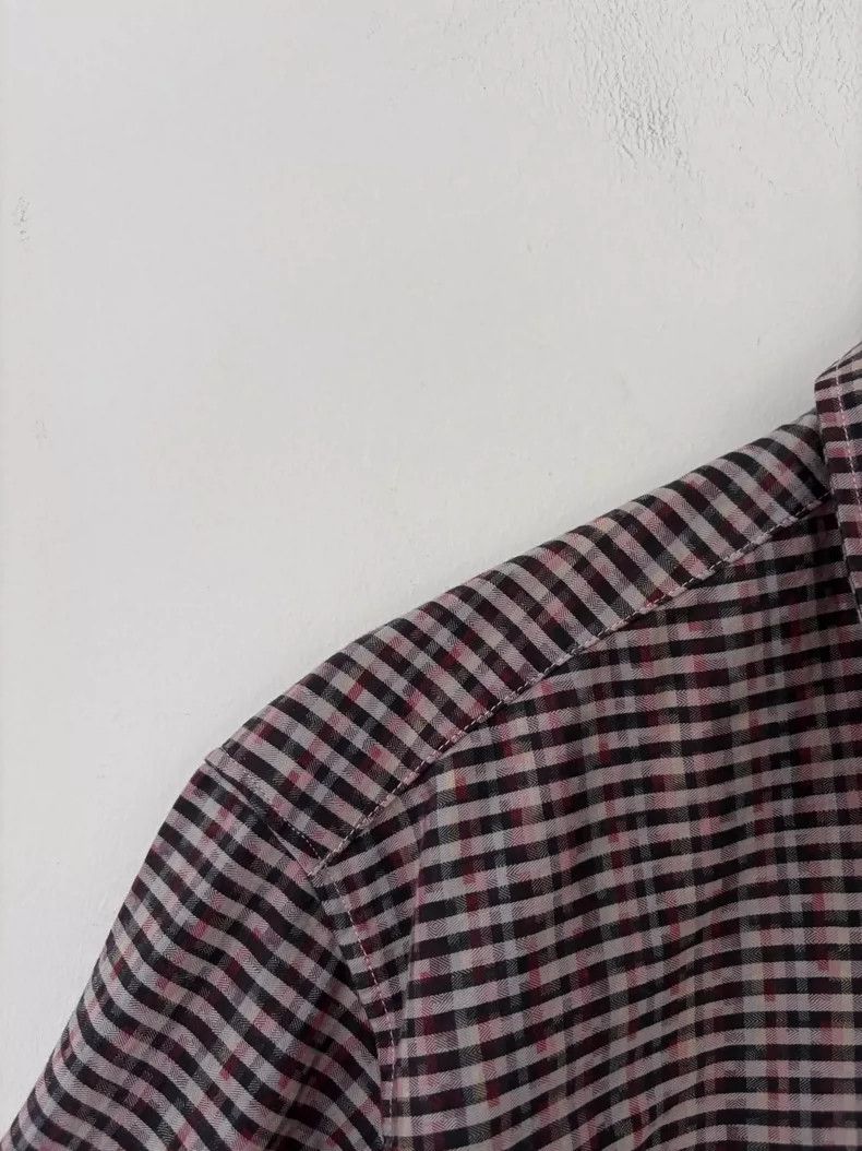 Missoni Missoni Men's Purple Plaid Shirt Size M / US 6-8 / IT 42-44 - 7 Thumbnail