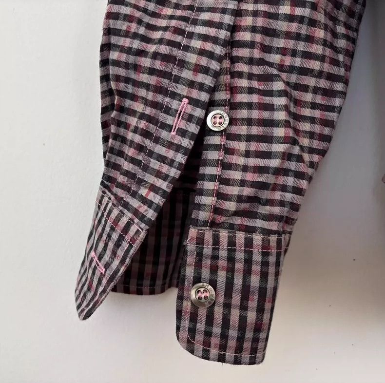 Missoni Missoni Men's Purple Plaid Shirt Size M / US 6-8 / IT 42-44 - 5 Thumbnail