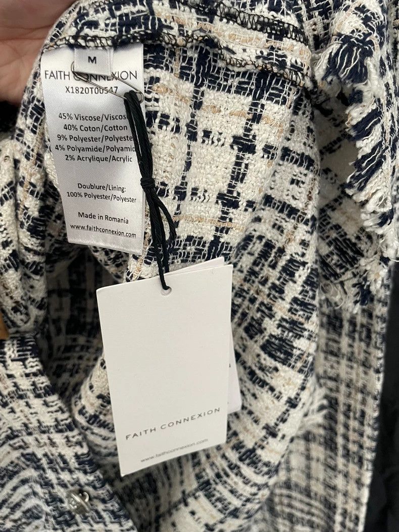 Faith Connexion Blue and White Checkered Button-Up Shirt Size M / US 6-8 / IT 42-44 - 6 Thumbnail