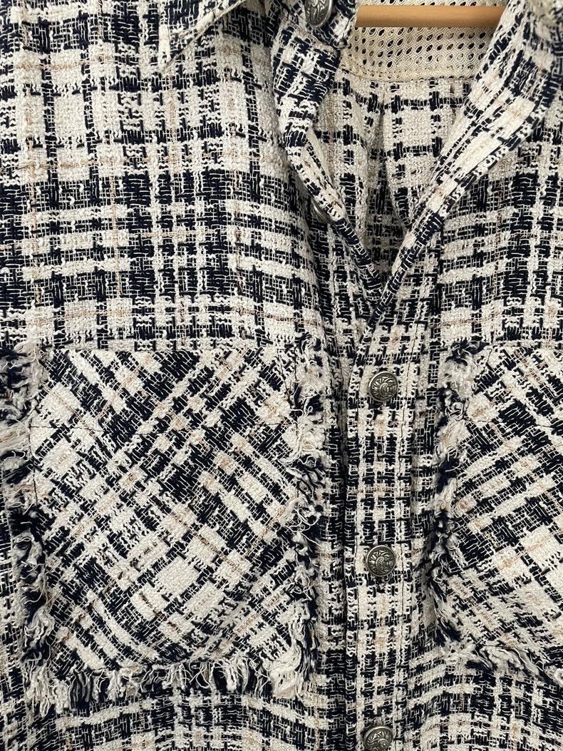 Faith Connexion Blue and White Checkered Button-Up Shirt Size M / US 6-8 / IT 42-44 - 4 Thumbnail