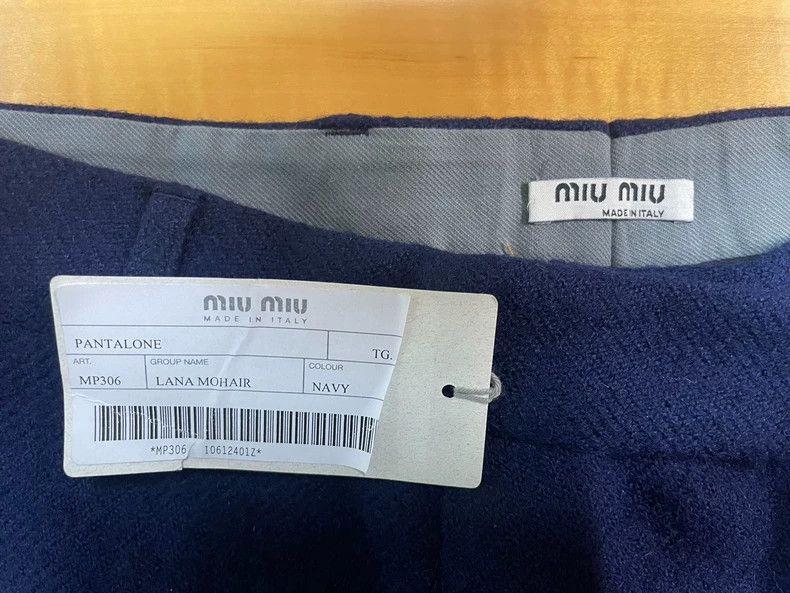 Prada Miu Miu Wool Blend Trousers for Men Size 34" / US 12 / IT 48 - 5 Thumbnail
