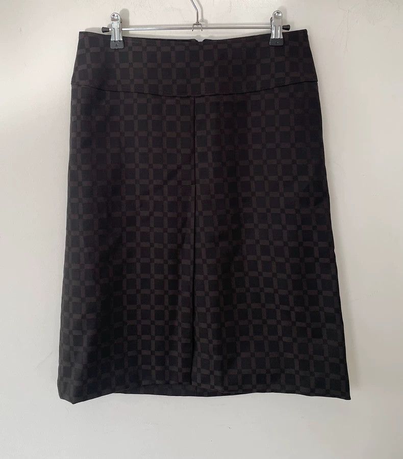 Dolce & Gabbana DG Wool Checkered Skirt for Women Size 40" / US 18 - 2 Thumbnail