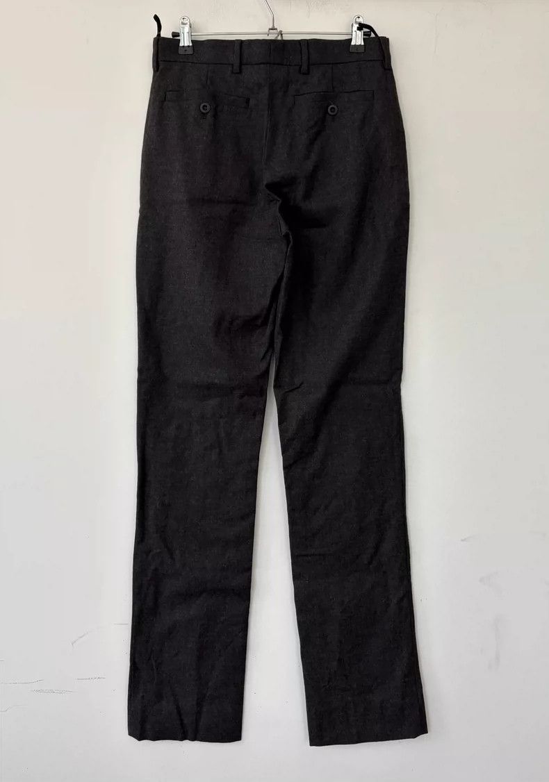 Prada Miu Miu Women's Wool Dark Gray Trousers Size 38" / US 16 / IT 52 - 2 Thumbnail