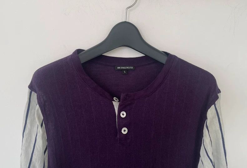 Ann Demeulemeester Ann Demeulemeester Purple Long Sleeve T-Shirt Size S / US 4 / IT 40 - 5 Thumbnail