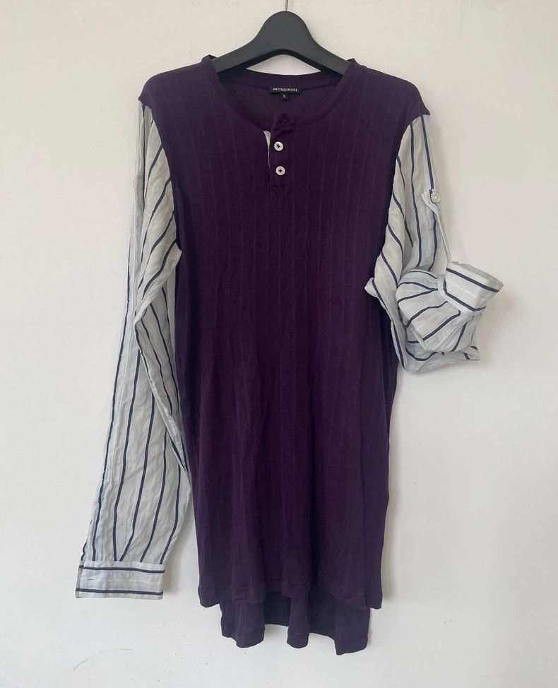 Ann Demeulemeester Ann Demeulemeester Purple Long Sleeve T-Shirt Size S / US 4 / IT 40 - 3 Thumbnail
